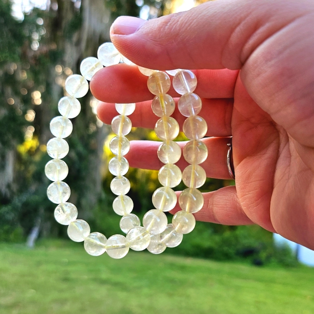 lemon quartz bracelet